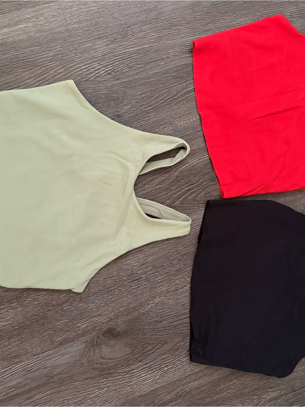 Nike 3-Piece Stretch Tank Set - Sage, Red, Black